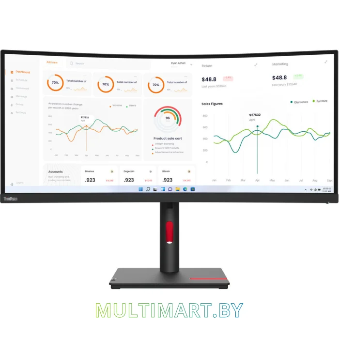 Монитор Lenovo ThinkVision T34w-30 (63D4GAT1EU)
